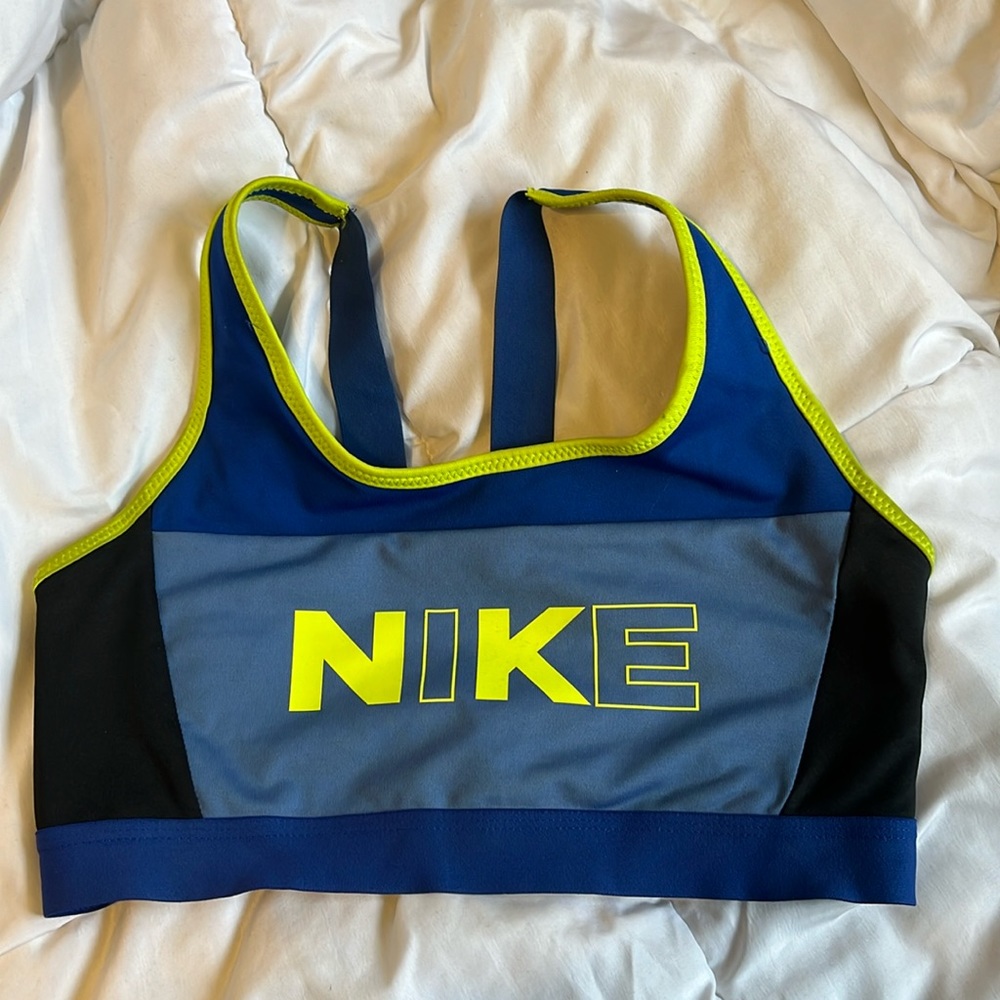 Multi color nike sports bra